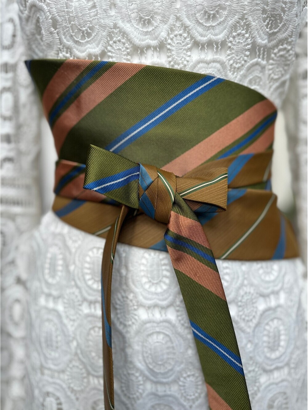Upcycled Vintage Obi Wrap Belt | Corset Waist Belt | OOAK | OS |